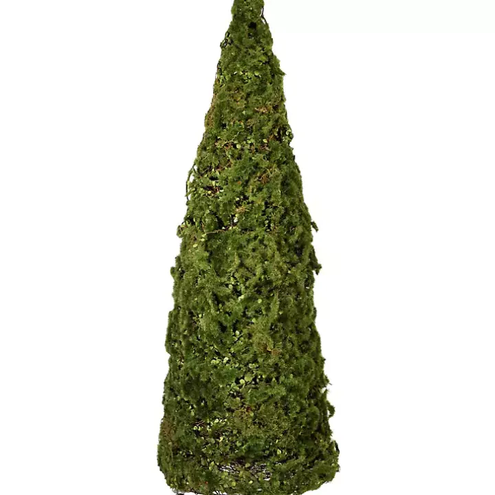 Mossed Cone Tree Figurine