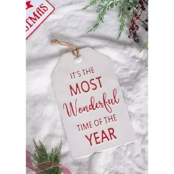 Most Wonderful Time of Year Hangtag Wall Plaque