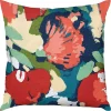 Multicolor Abstract Floral Outdoor Pillow, 22 in.