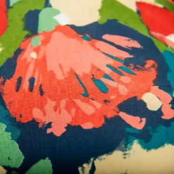 Multicolor Abstract Floral Outdoor Pillow, 22 in.