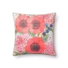 Multicolor Floral Blanket Stitch Outdoor Pillow