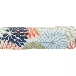 Multicolor Floral Outdoor Bolster Pillow