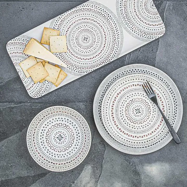 Multicolor Rectangular Melamine Malena Platter