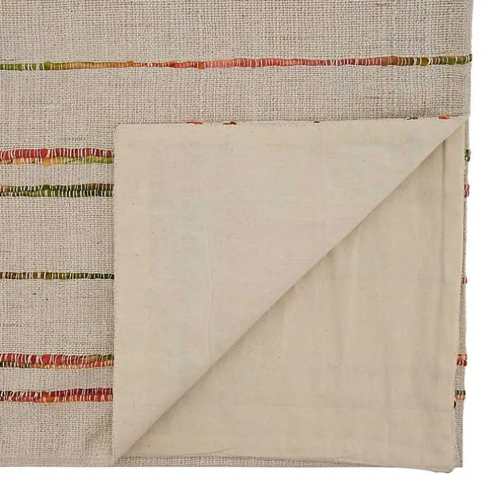 Multicolor Woven Lines Table Runner, 90 in.