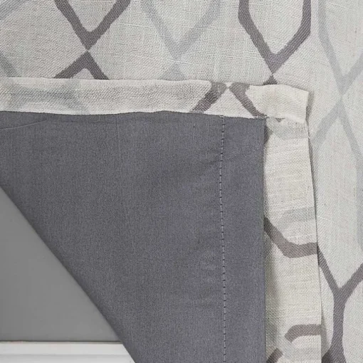 Mushroom Interlock Single Curtain Panel, 84 in.
