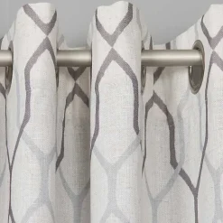 Mushroom Interlock Single Curtain Panel, 84 in.