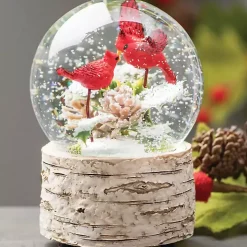 Musical Cardinal Snow Globe