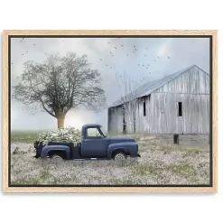 Must Have Flowers Framed Canvas Art Print