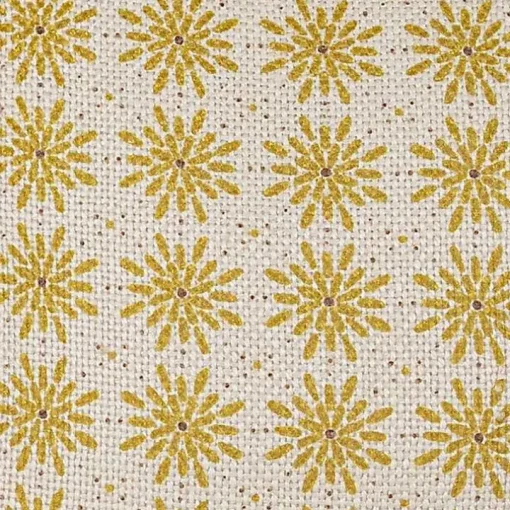 Mustard Boho Floral Indoor/Outdoor Pillow