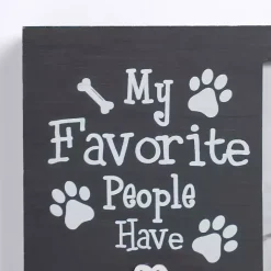 My Favorite People Have Paws Black Picture Frame