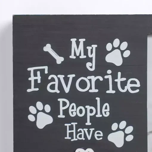 My Favorite People Have Paws Black Picture Frame