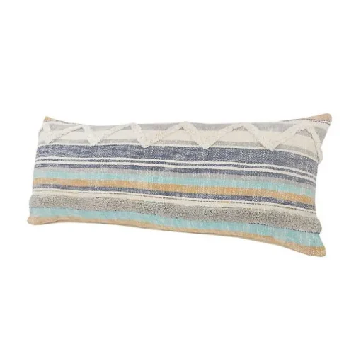 Myrtle Tufted Stripes Lumbar Pillow