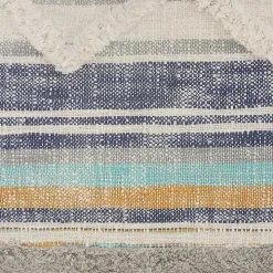 Myrtle Tufted Stripes Lumbar Pillow