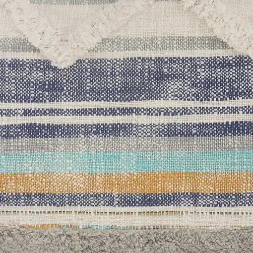 Myrtle Tufted Stripes Lumbar Pillow