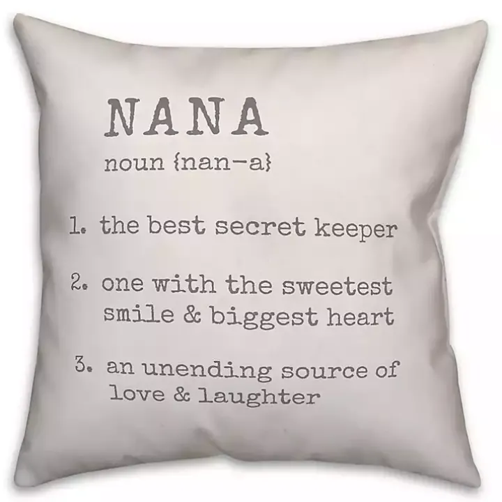 Nana Definition Pillow