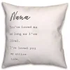 Nana I've Loved You My Entire Life White Pillow