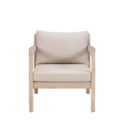 Natural Acacia Wood 2-pc. Outdoor Accent Chair Set