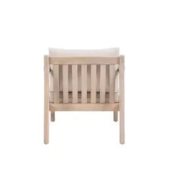 Natural Acacia Wood 2-pc. Outdoor Accent Chair Set