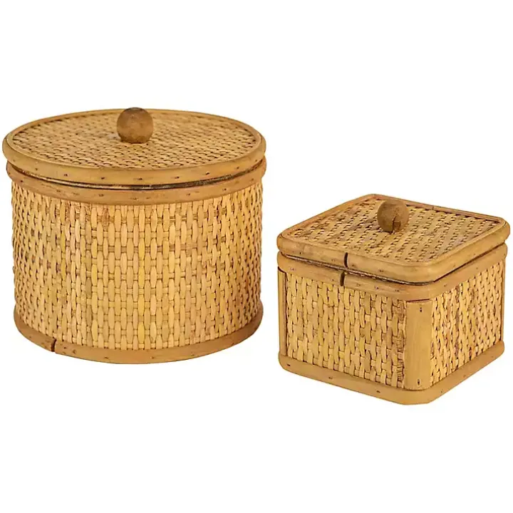 Natural Antique Woven 2-pc. Box Set