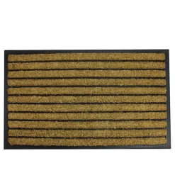 Natural Coir Striped Non-Skid Doormat