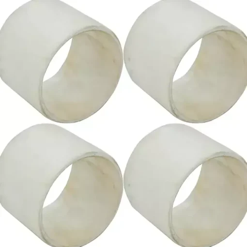 Natural Cream Marble 4-pc. Napkin Ring Set