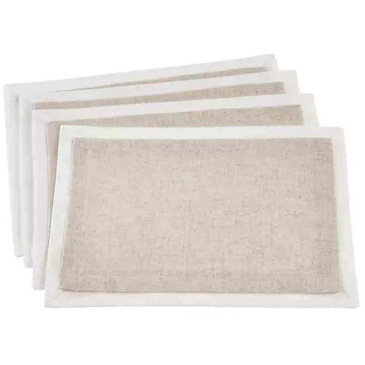 Natural Double Layered Placemats, Set of 4