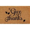 Natural Give Thanks Thanksgiving Doormat, 29 in.