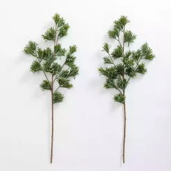 Natural Green Pine Stems, Set of 2