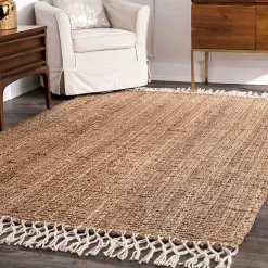 Natural Handwoven Area Rug, 10x14