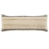 Natural Jute Braided Stripe Lumbar Pillow