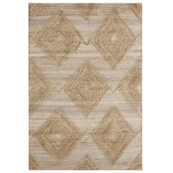 Natural Jute Diamond Modern Woven Area Rug, 5x8