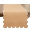 Natural Jute Scalloped Table Runner