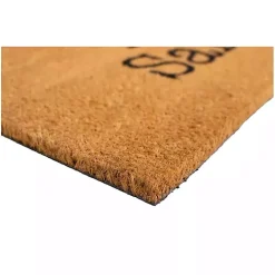Natural Love Santa Heart Coir and Vinyl Doormat