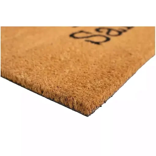 Natural Love Santa Heart Coir and Vinyl Doormat
