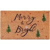 Natural Merry Bright Tree Coir Doormat, 29 in.