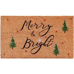 Natural Merry Bright Tree Coir Doormat, 29 in.