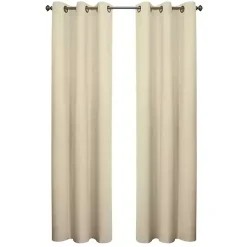 Natural Room Darkening Curtain Panel Set, 84 in.