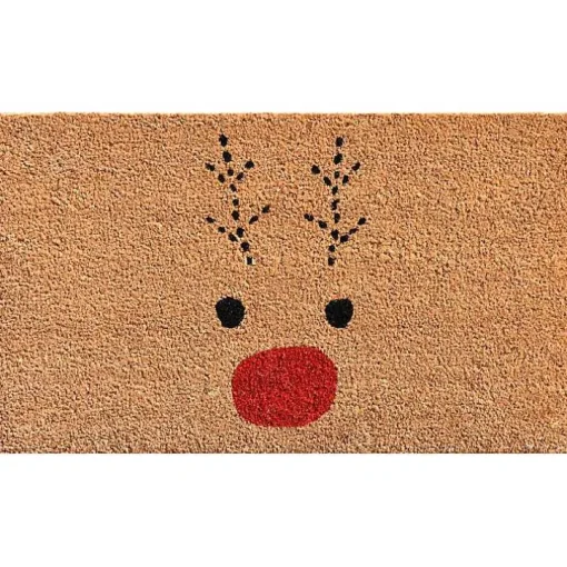 Natural Rudolph Coir and Vinyl Doormat, 29 in.