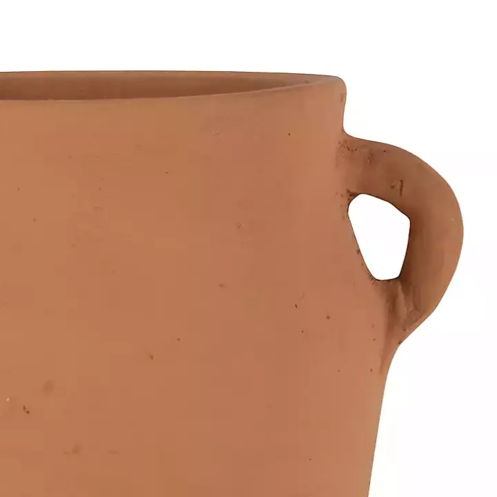 Natural Terracotta Vase with Handles