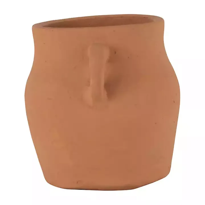 Natural Terracotta Vase with Handles