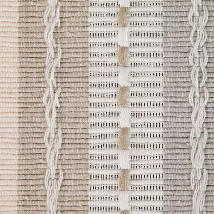 Natural Tonal Stripe Table Runner