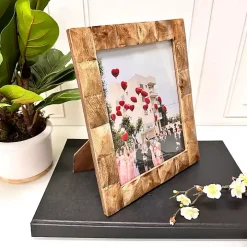 Natural Wood Diamond Textured Picture Frame, 8x10