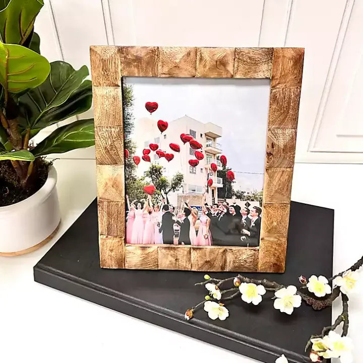 Natural Wood Diamond Textured Picture Frame, 8x10
