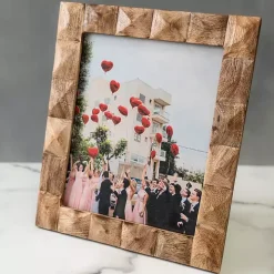 Natural Wood Diamond Textured Picture Frame, 8x10