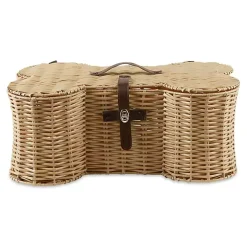 Natural Woven Bone Shaped Basket, 24 in.