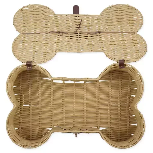 Natural Woven Bone Shaped Basket, 24 in.