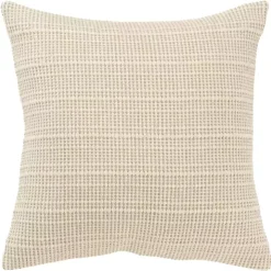 Natural Woven Throw Pillow