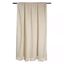 Natural Woven Zig Zag Throw