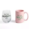 Naughty & Nice 2-pc. Mug & Wine Glass Set