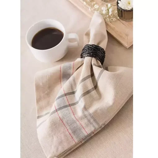 Nautical Blue French Stripe Napkins, Set of 6